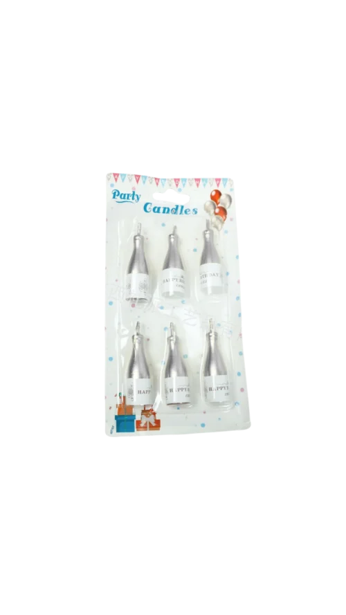 Vela Botella de Parafina x 6 Und