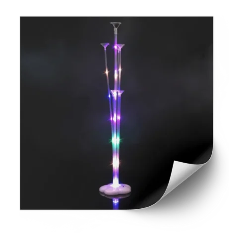 Base Para 7 Globos con Luz LED