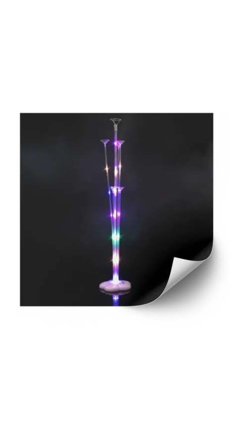 Base Para 7 Globos con Luz LED
