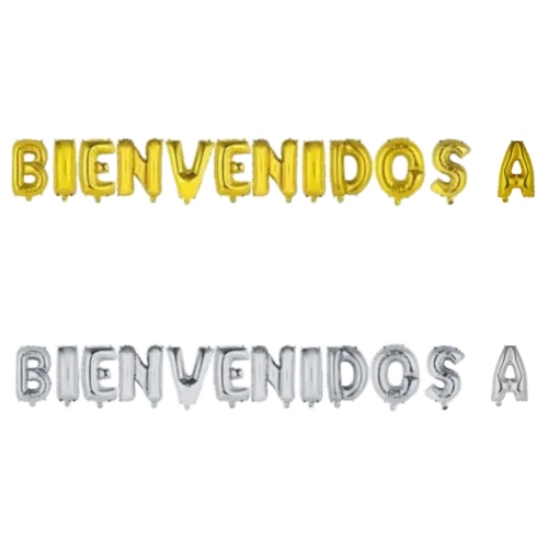 Inflable BIENVENIDO + A (16")