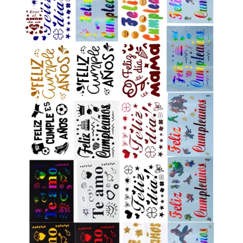 Stickers Tamaño Carta