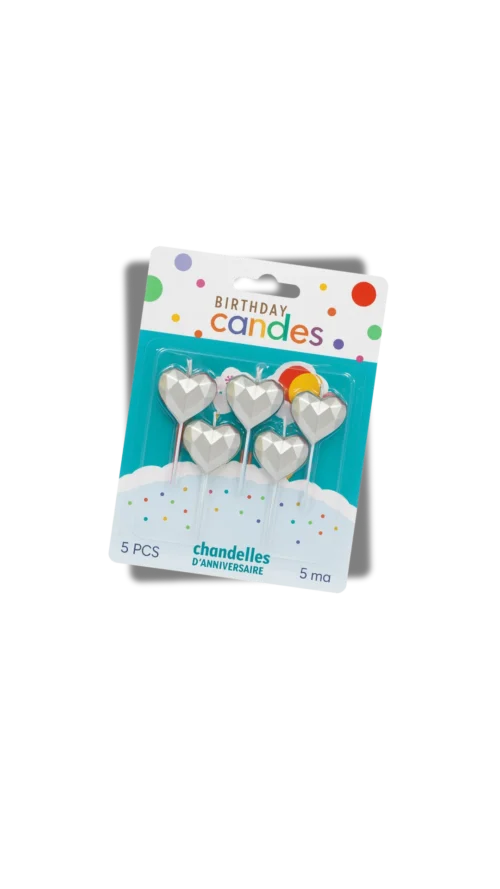 No lo sé (66) Velas Corazon y Estrellas 3D x 5