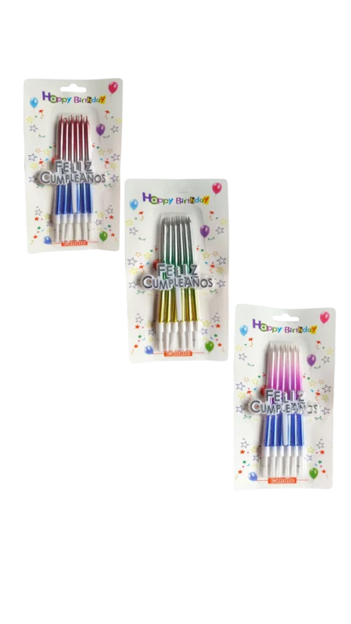 No lo sé (69) Vela Larga Lisa + Pin x 6 Und