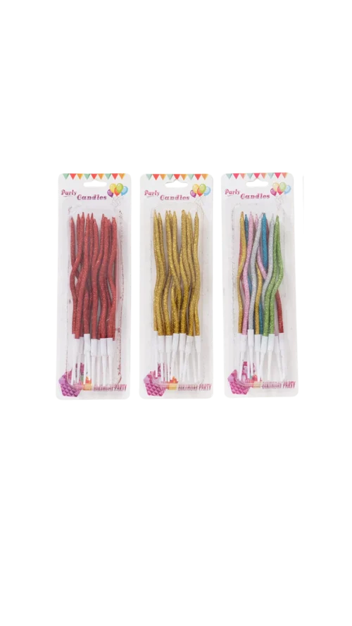 No lo sé (90) Vela Ondulada Escarchada