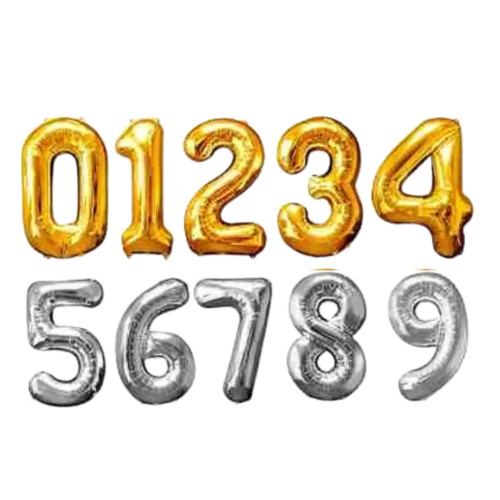 Número Metalizado Encartonado