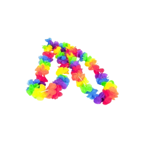 Collar Hawaiano 48 cm Doble Hoja