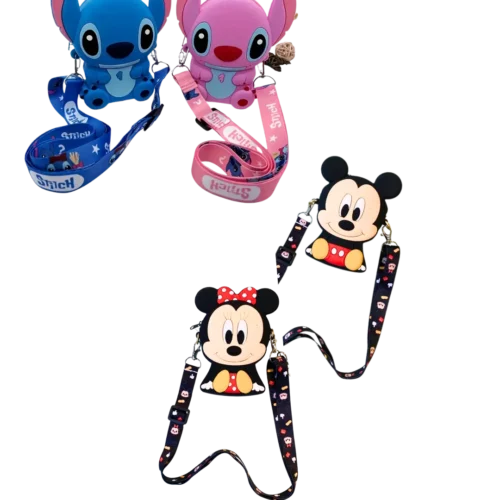 estuche-conejo (186) Bolsito De Silicona Animado 13x10 cm