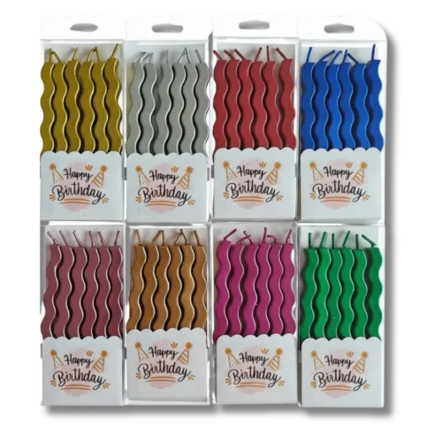 Vela Ondulada  3D x 6 Und