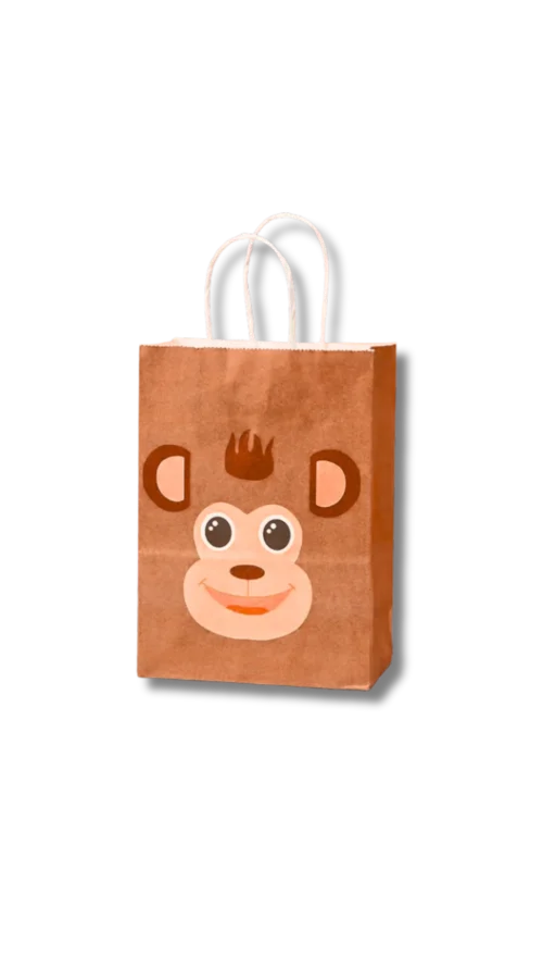 Bolsa tipo kraft Zafari.Paquete x 12 Surtido