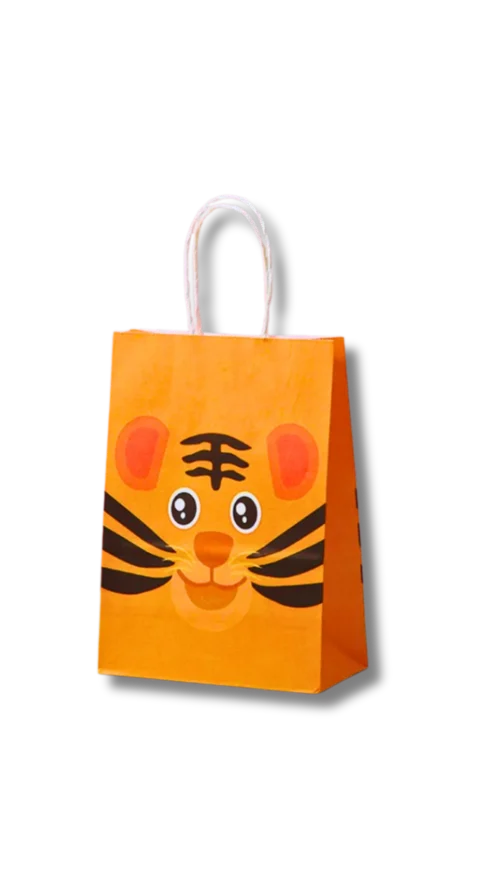 Bolsa tipo kraft Zafari.Paquete x 12 Surtido