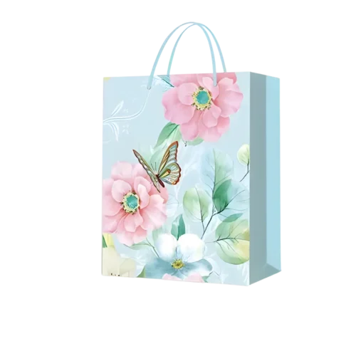 Bolsa Regalo Papel Brillante. Paquete x 12 Surtido