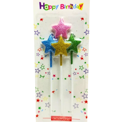 Vela Estrella  Escarchada x 4