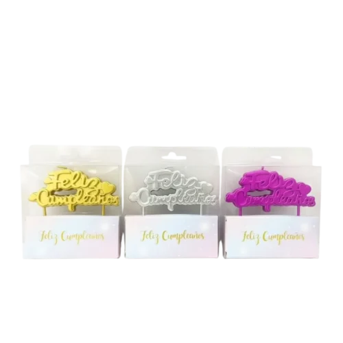 No lo sé (180) Vela Bloque Feliz Cumpleaños D