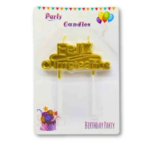 No lo sé (183) Vela Bloque Feliz Cumpleaños E