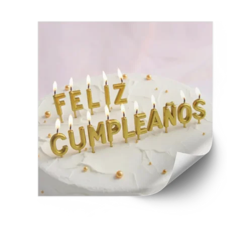 No lo sé (192) VELA DISPLAY FELIZ CUMPLEAÑOS LETRA X LETRA