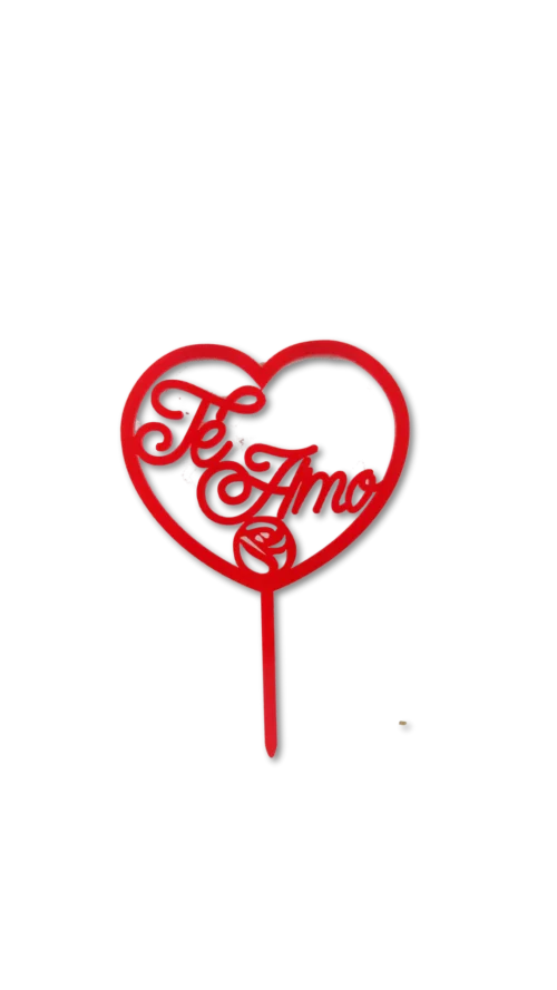 No lo sé (275) Toppers Te Amo Acrilico