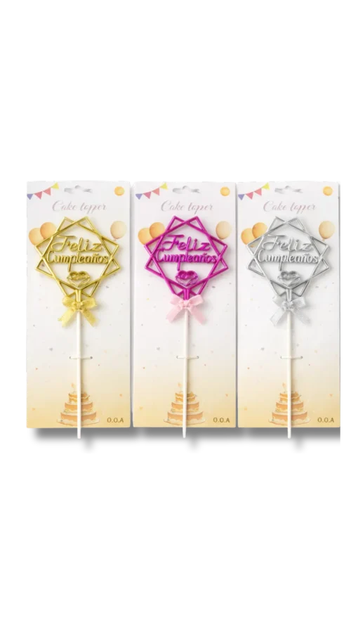 Topper 3D  A. Material  Escarchado