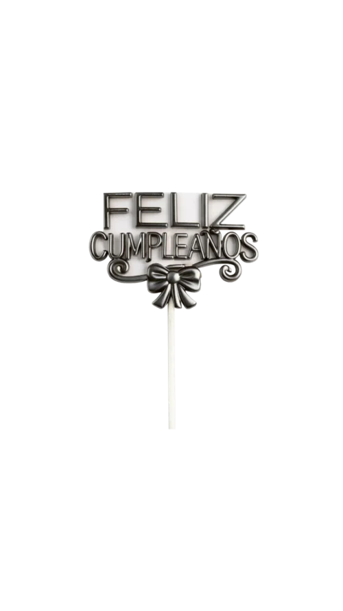 Topper 3D  B. Material  Escarchado