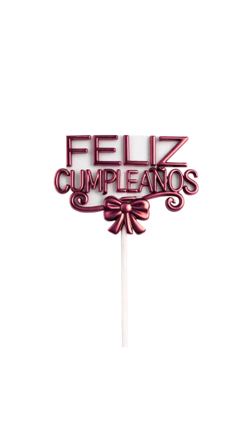 Topper 3D  B. Material  Escarchado