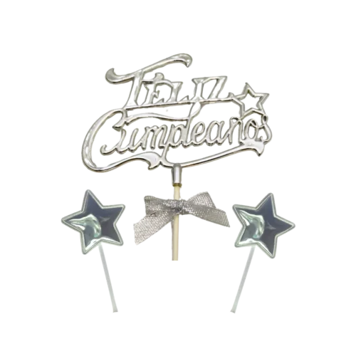 No lo sé (347) Topper 3D + Estrellas B. Material Plástico