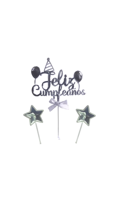 No lo sé (354) Topper 3D + Estrellas C. Material Plástico