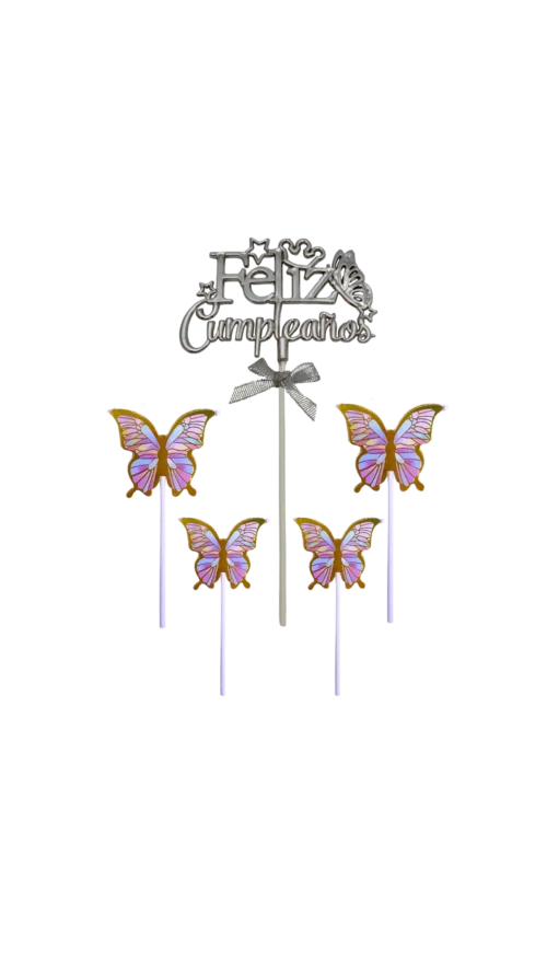 Topper 3D  + Mariposas
