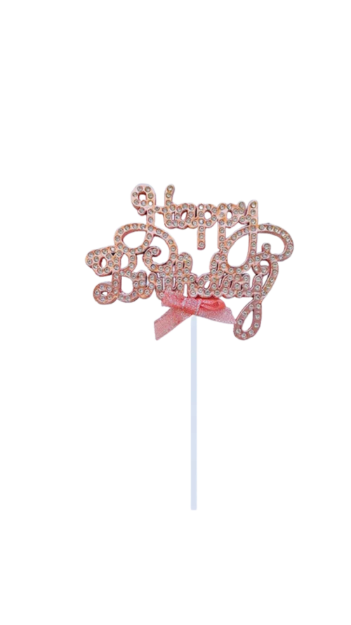 Topper 3D Diamantes.  Material Acrilico