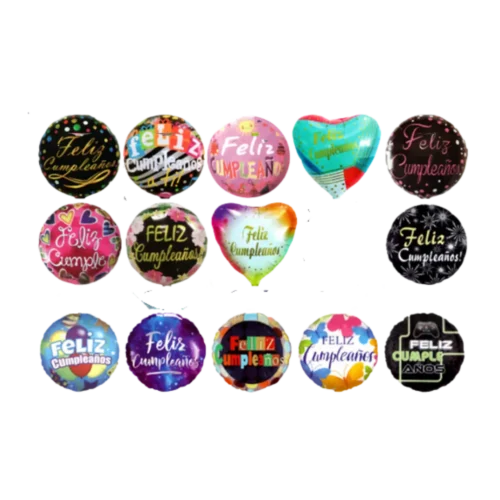 Globo  Metalizado Encartonado 18"