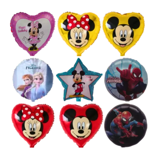 Globo  Metalizado Animado Encartonado 18"