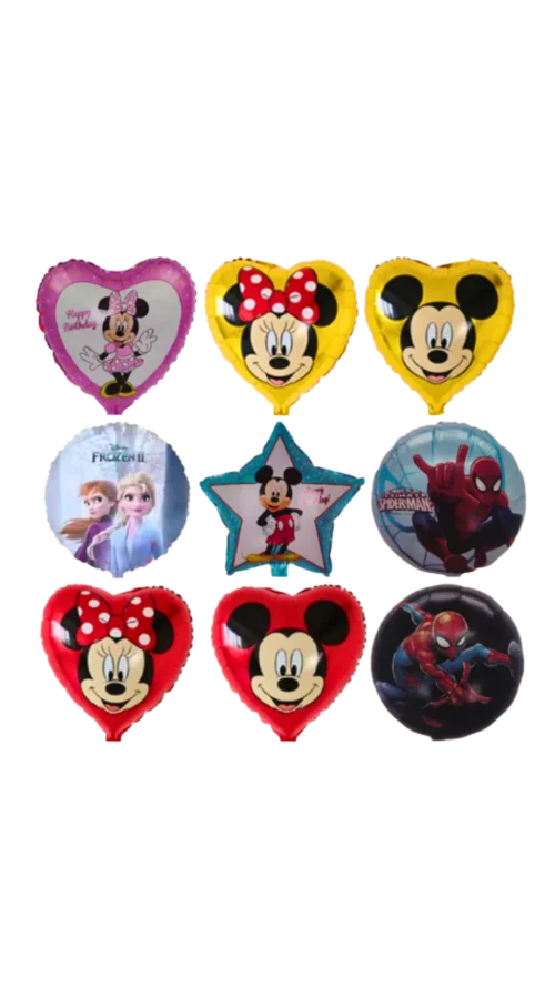 Globo  Metalizado Animado Encartonado 18"