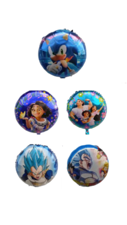 Globo  Metalizado Animado a Granel 18"