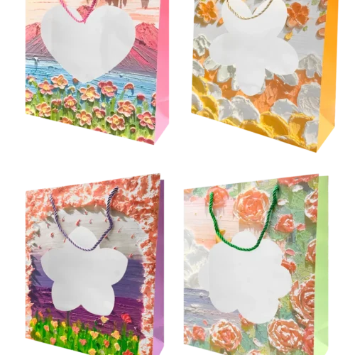 Bolsa de Regalo 3D Acetato - 10. Paquete x 12 Surtido