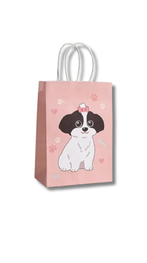 watashi (49) Bolsa tipo kraft Dog´s. Paquete x 12 Surtido