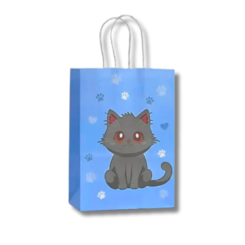 Bolsa tipo kraft Cat´s. Paquete x 12 Surtido