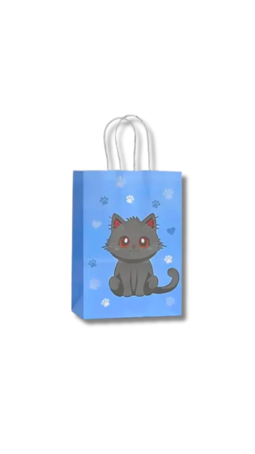 watashi (50) Bolsa tipo kraft Cat´s. Paquete x 12 Surtido