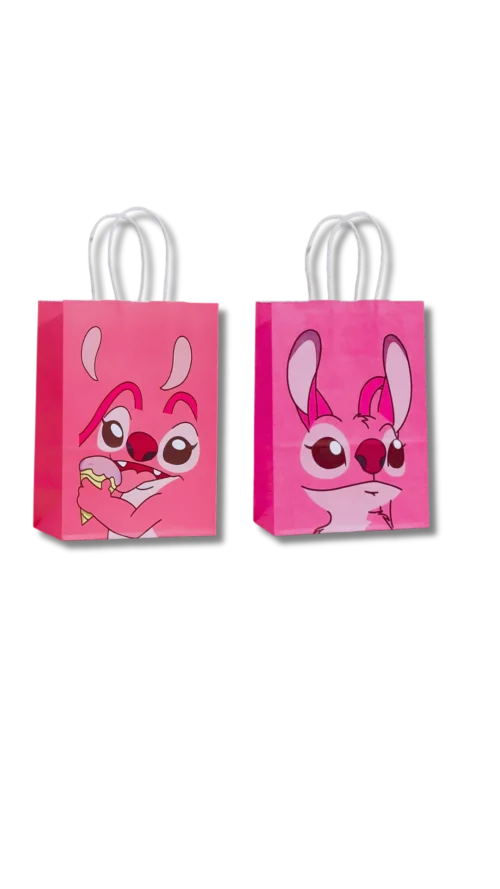 watashi (56) Bolsa tipo kraft Lilo & Stitch. Paquete x 12 Surtido