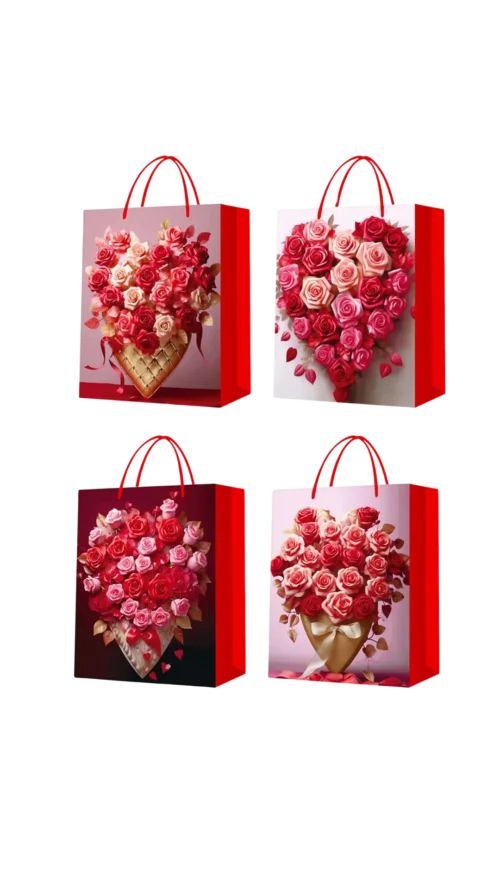 watashi (87) Bolsa de Regalo Papel Brillante. Paquete x 12 Surtido