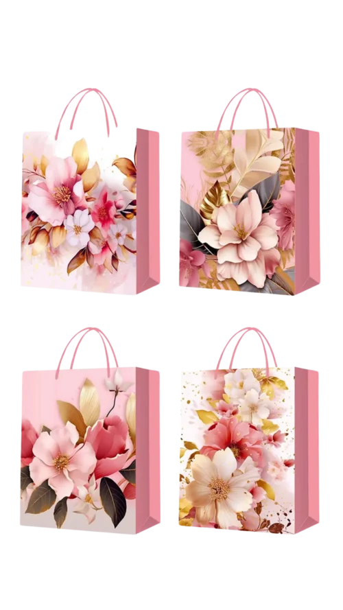 watashi (88) Bolsa de Regalo Papel Brillante. Paquete x 12 Surtido