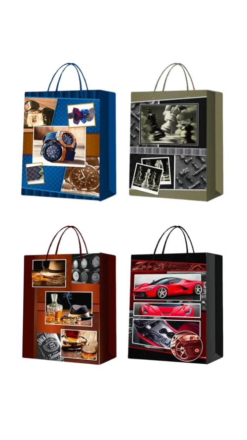 watashi (89) Bolsa de Regalo Papel Brillante. Paquete x 12 Surtido